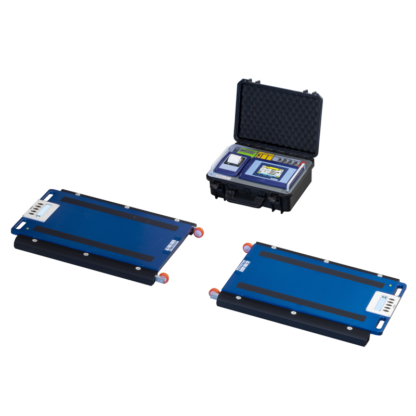 Portable kit for vehicle axle weighing with Touch Screen Indicator - Wireless